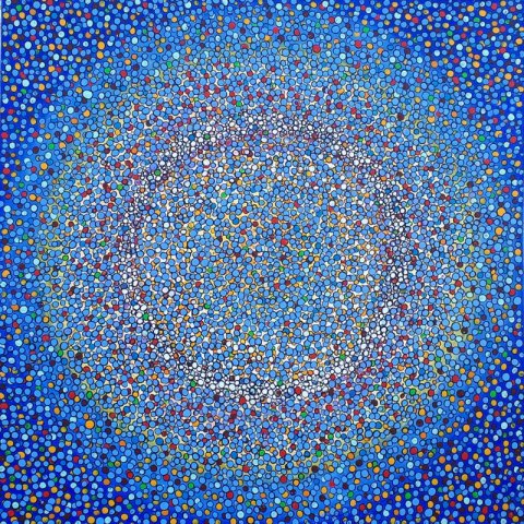 18. Agglomeration Konzentrisch in Blau 2